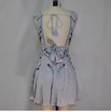 Pretty A Line V Neck Gray Chiffon Formal 8th Grade Homecoming Dresses Summer Middle School Hoco Dress 18th Birthday Outfits HZ1121